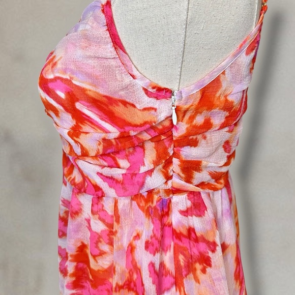 NWT MISA Los Angeles ‘Indira’ Romper in “Maldive Marble” White & Pink Sz Medium - Picture 9 of 16